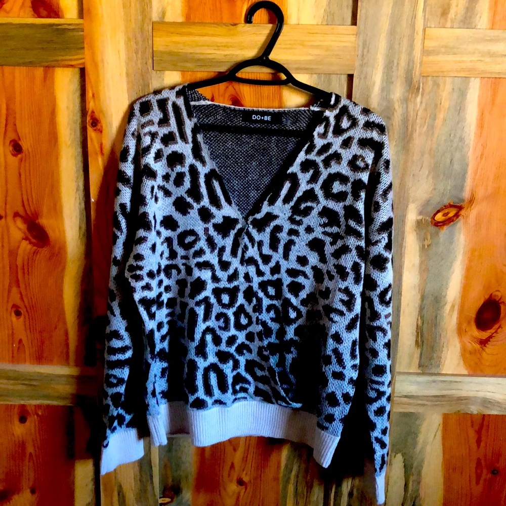 Cheetah print sweater